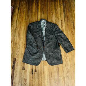1970s light brown mens blazer, 46R, AS IS